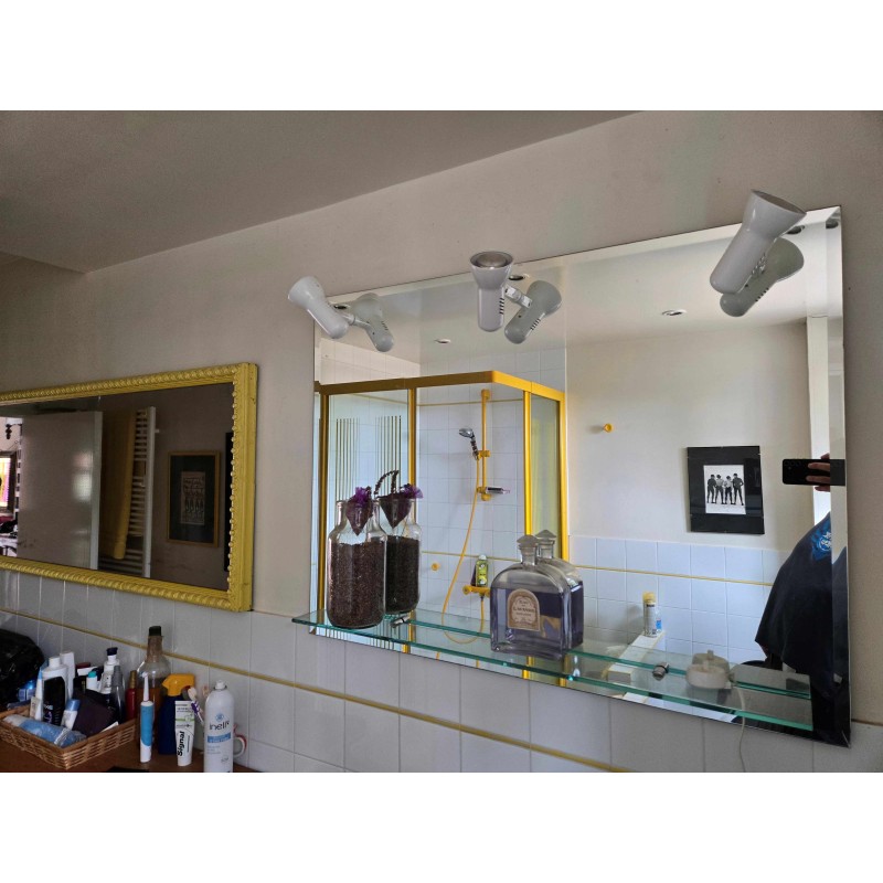Miroir avec lampe Salle de bain Jaune