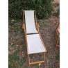Transats avec repose-pieds indépendants - La paire