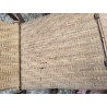 Chaise longue vintage en rotin et osier