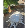Table et chaises de jardin (X10 chaises)